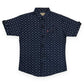 Dark Blue Cotton Half Sleeve Shirt – Galaxy Print