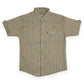 Yellow Cotton Half Sleeve Shirt – Striped Pattern